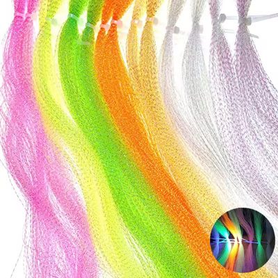 UV Fluorescent Crystal Flashabou Krystal Tinsel Flash Fly Tying Material
