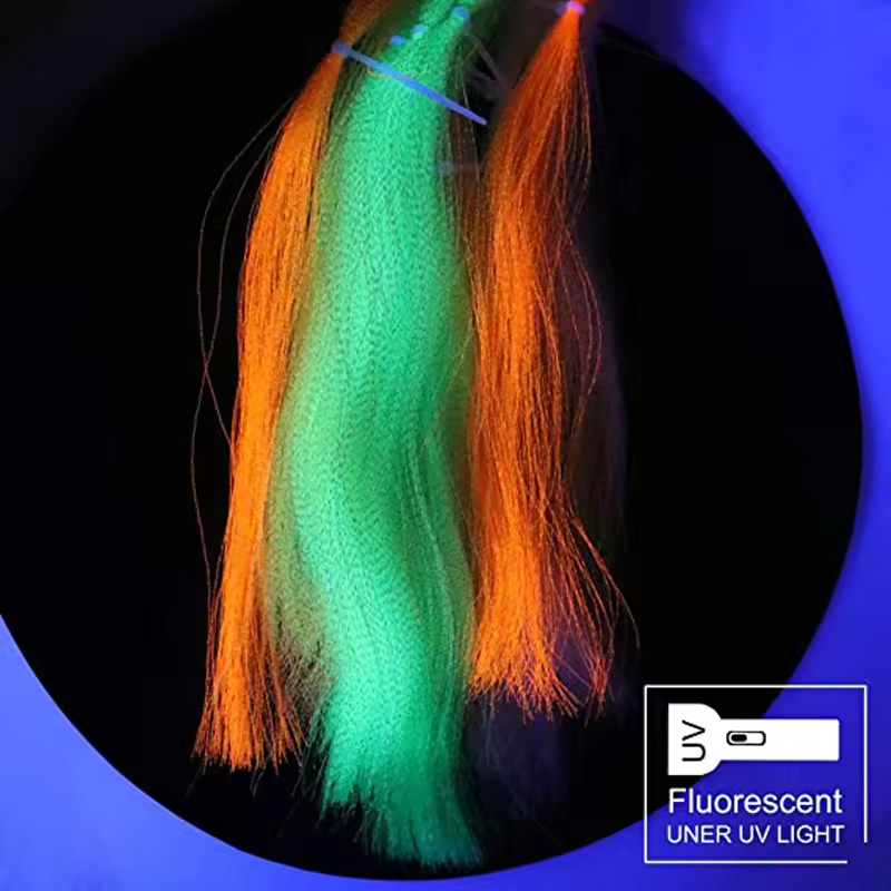 UV Fluorescent Crystal Flashabou Krystal Tinsel Flash Fly Tying Material