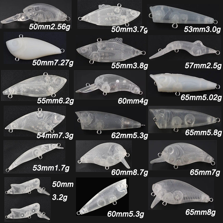 Unpainted blank Hard Lure series