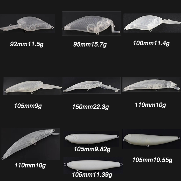 Unpainted blank Hard Lure series