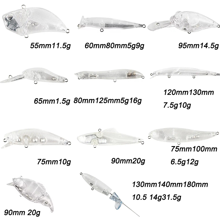 Unpainted blank Hard Lure series