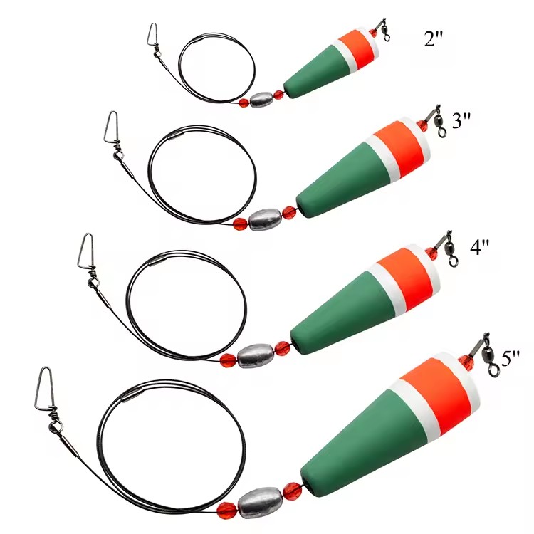 EVA Foam Wire Leader Weighted Coastal Popping Fishing Floats