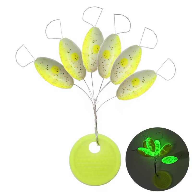 Rubber Oval Float Stopper Fishing Olive Bobber