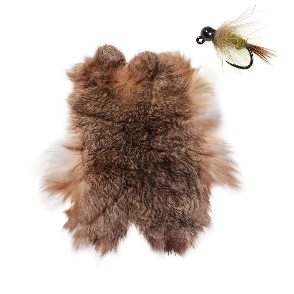 Real Hare Fur Natural Rabbit Skin Fly Tying Material