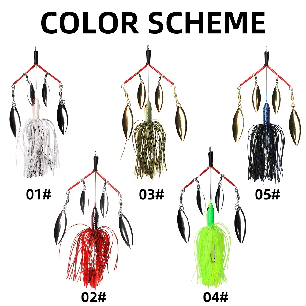 Spinner Bait for Fishing Bass 14.5cm 23g