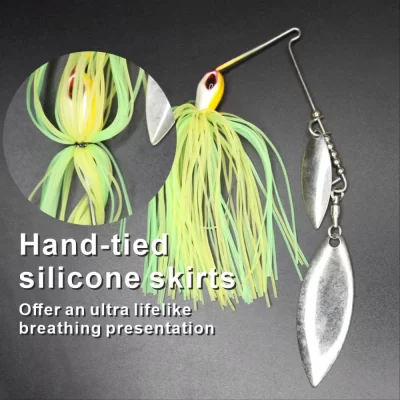 Spinner Bait Jig Tungsten Bass Jig with Willow Leaf Blade